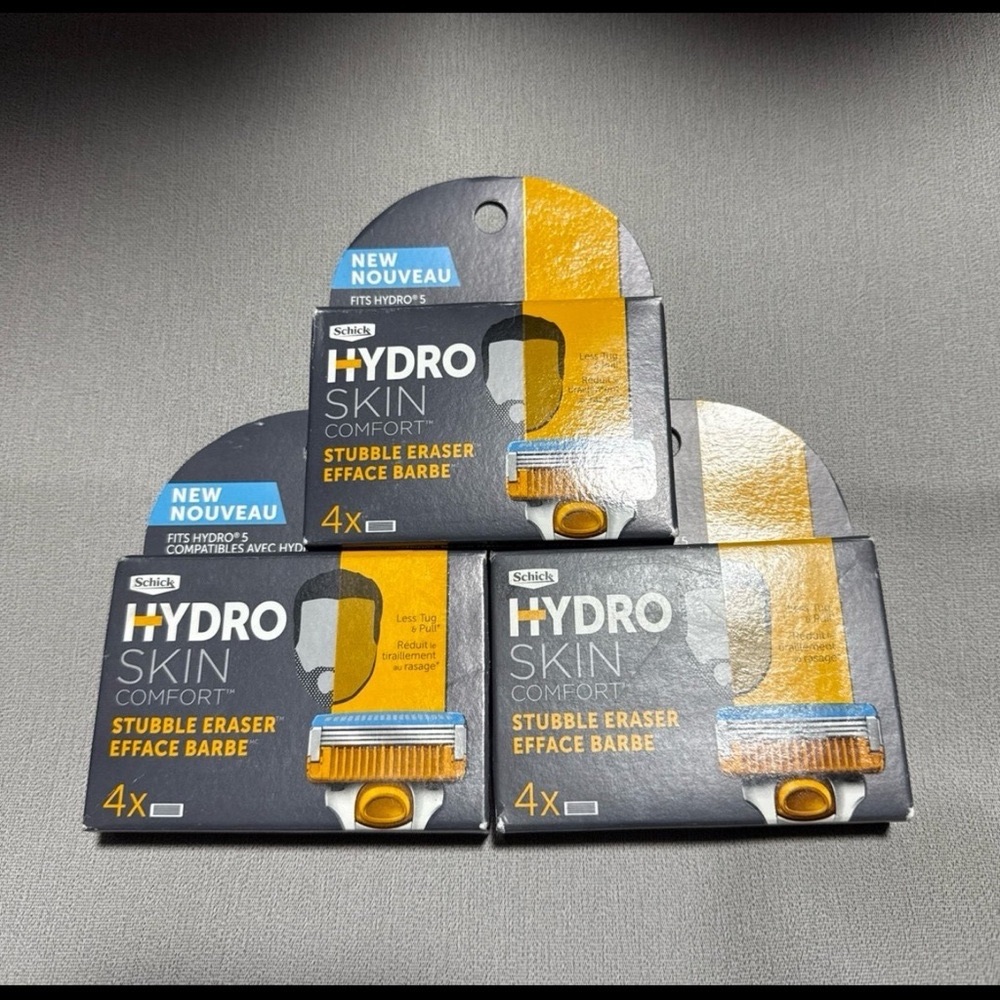Schick Hydro Skin Comfort Stubble Eraser - fits Hydro 5 (12 Razor Refills)